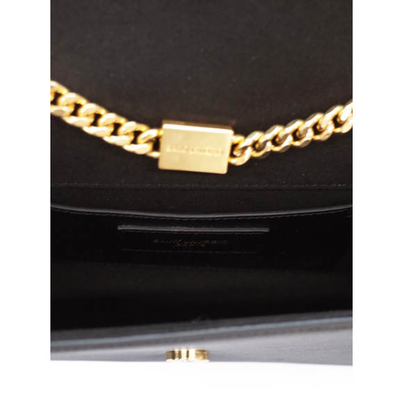 Saint Laurent Monogram Kate Chain Shoulder Bag Black - Picture 3 of 5